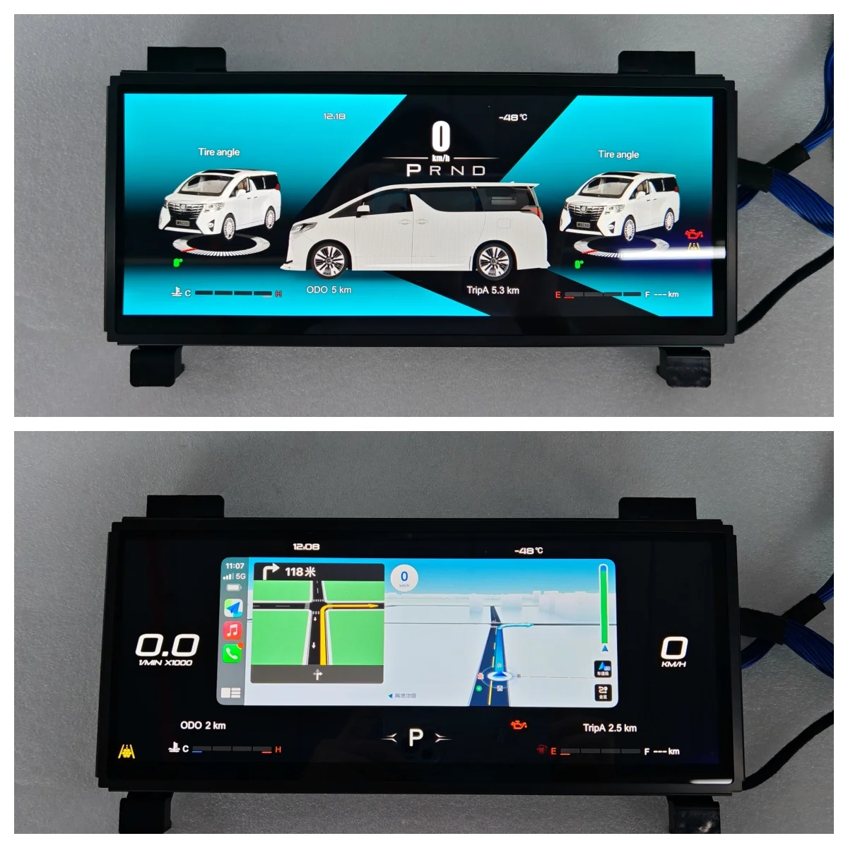 

Instrument Panel For Alphard 20 30 Series 2008-2018 LCD Cluster Digital Dashboard Virtual Cockpit Speedometer Speedometer Clock​