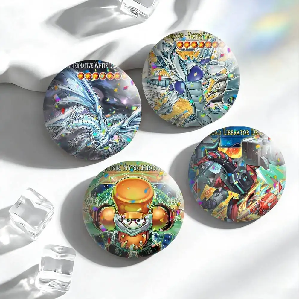 Y-Yu-Gi-Oh Victory Dragon HD  25mm 32mm 44mm 58mm 75mm Brooches Badges Pins for Accessories Gift