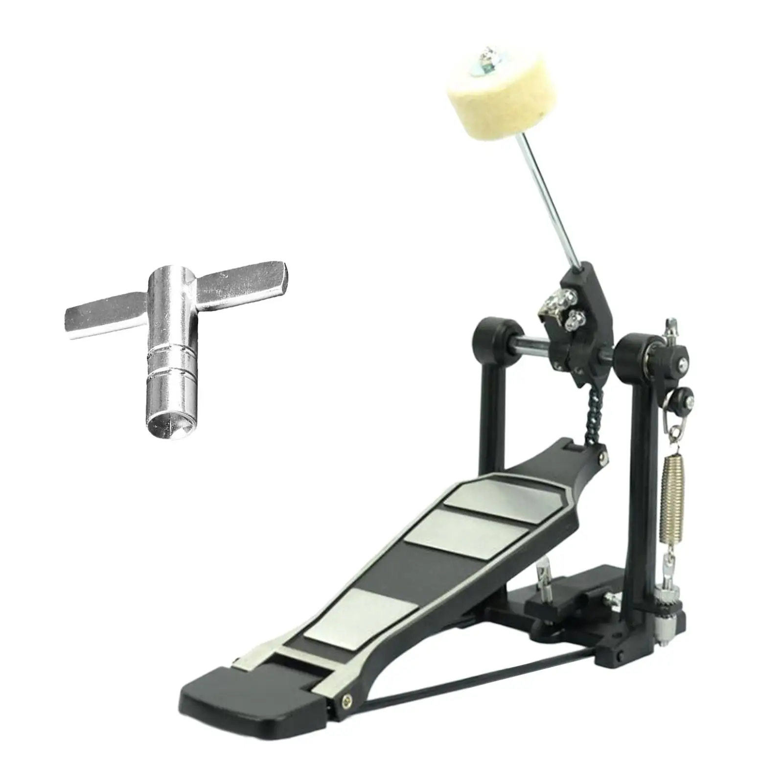 Alloy Single Bass Drum Pedal Beater Stick Drive Bass Pedal for Kick Drum Set