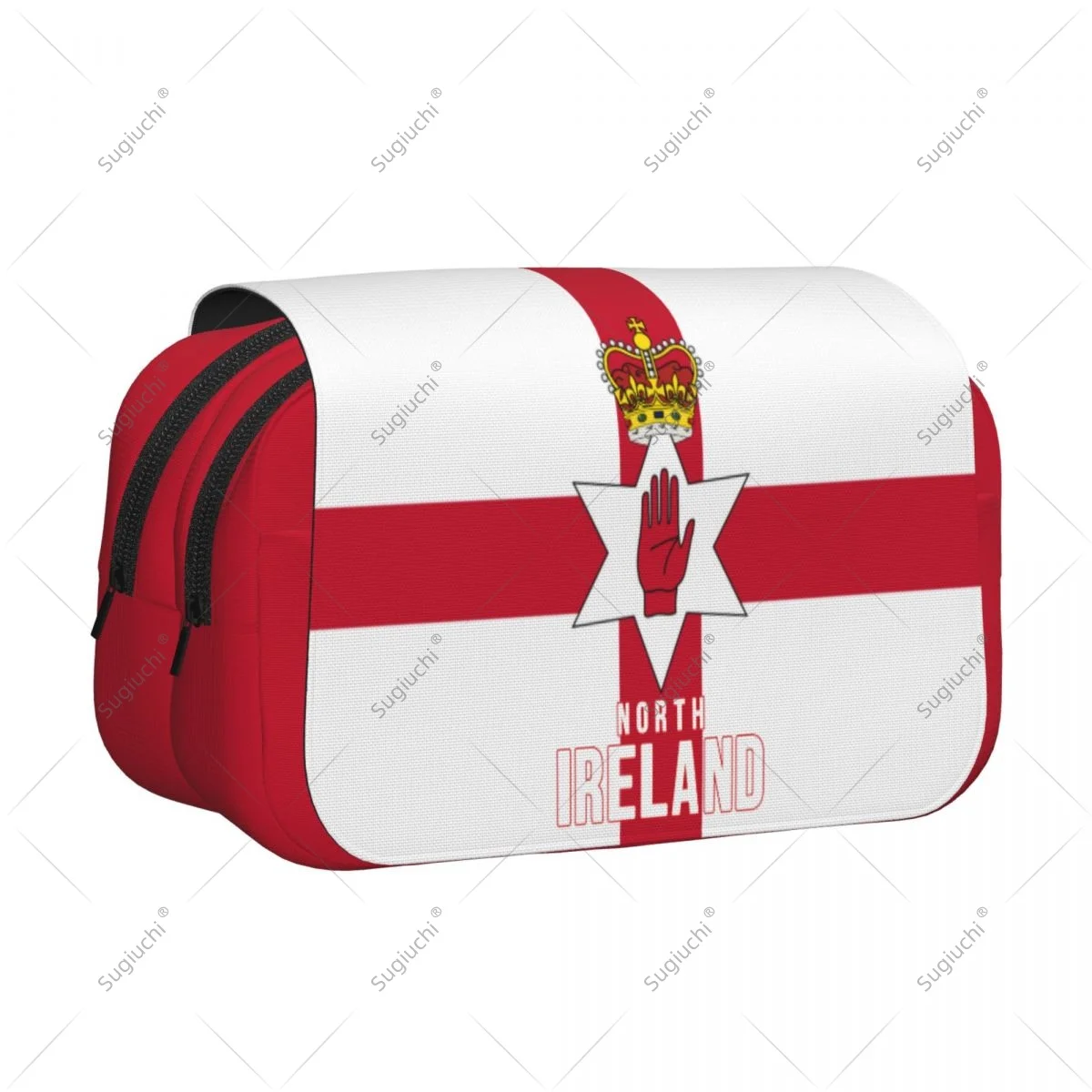 

Пенал, сумки для ножниц, 3D флаг Северной Ирландии, двухслойная ткань Оксфорд, канцелярские принадлежности, чехол для ручек