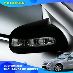 For Mercedes-Benz E,C-Class W211 W203 2001-2007 Rearview Side Mirror Cover Wing Mirror Cap Trim