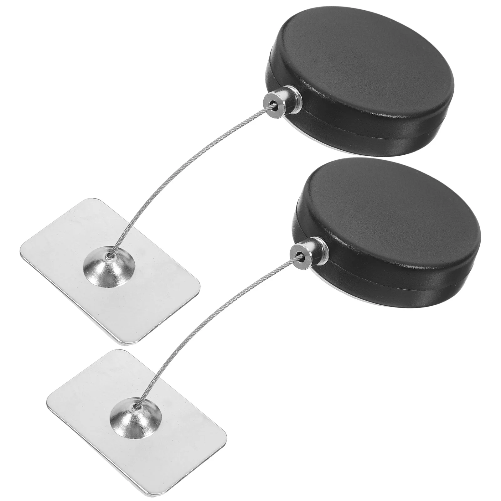 

2Pcs Automatic Retractable Steel Wire Rope Lock Black Remote Control Security Cable Anti Theft Latch Door Lock System