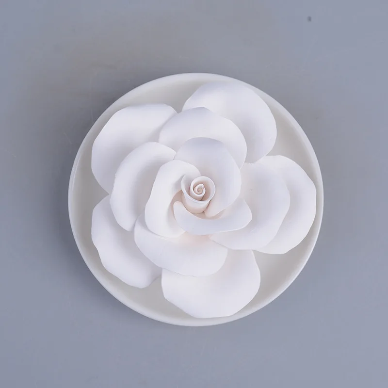 1PCS Ceramic Aromatherapy Air Freshener Car-mounted aromatherapy disc diffuser stone decoration Perfume table top bedroom decor