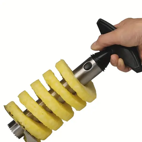 Pineapple Prep Tool, Corer and Slicer in One, 9.4 Inch with Comfort Handle, Saves Time, Ideal for Home Cooks and Parties
