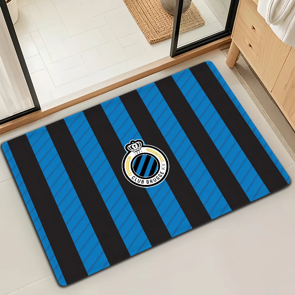 Cool Club B-Brugge K-KV Door Mat Bath Microfiber Decorative Versatile Flannel Floor Mat Quick Dry Absorbent Non-slip Sole
