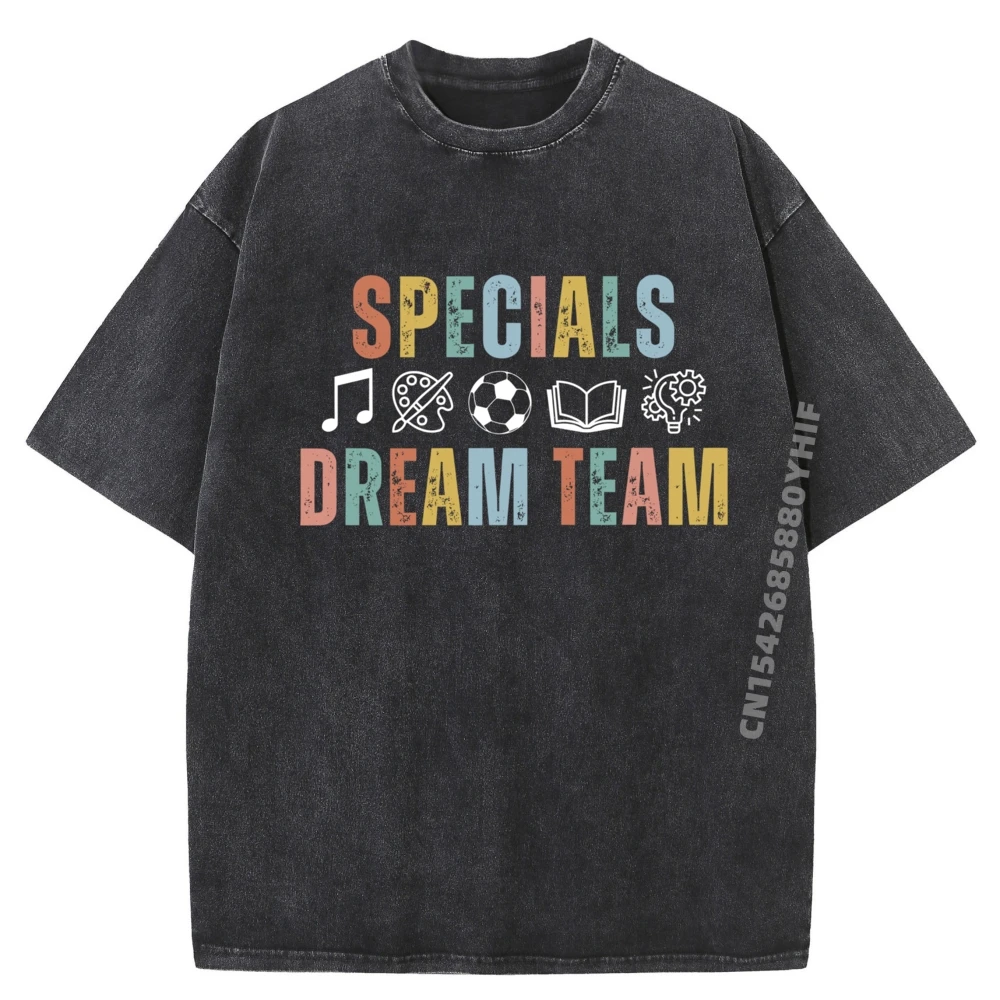 

Classic Retro Specials Dream Team Art T-shirts For Men Girlfriend Latest Oversized Premium Cotton T-shirts Washed Tee-Shirt