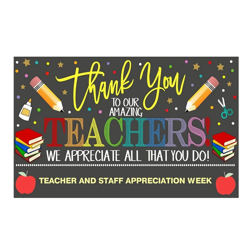 

90X150cm Photography Backdrops Teachers Day Thank You Teachers Backdrops For Indoor And Outdoor Backgrounds Easy Install