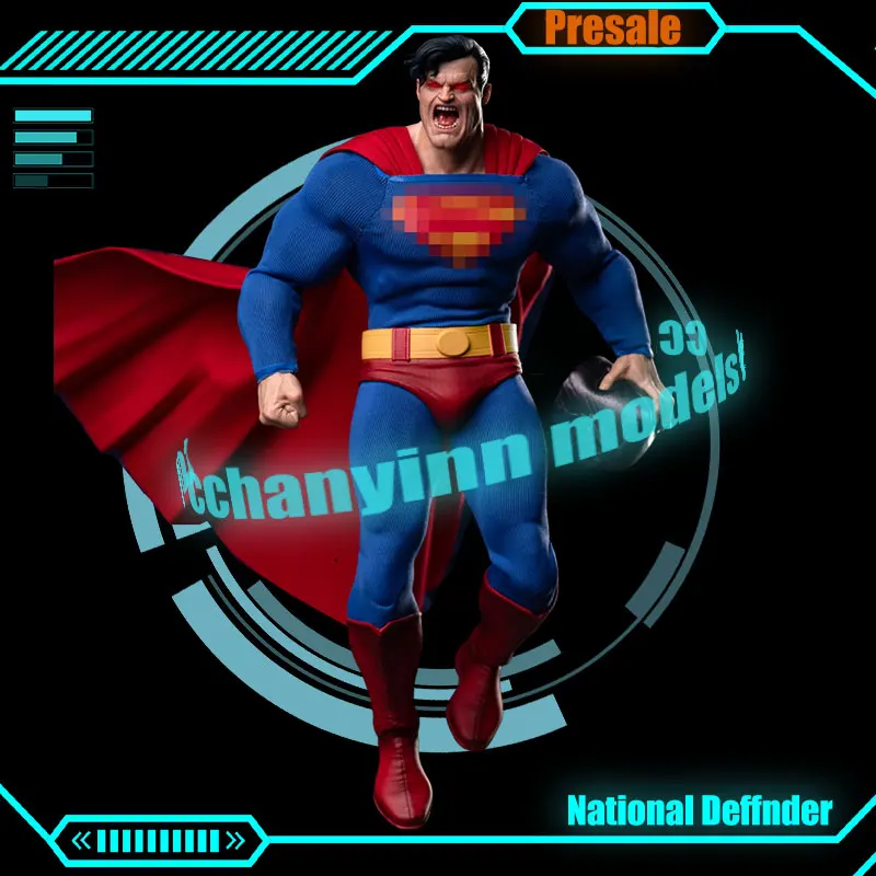 Presale Original Chaos 1/12 National Defender Anime Figur Super Man Action Figure Collection Ml National Defender Statue Kid Toy