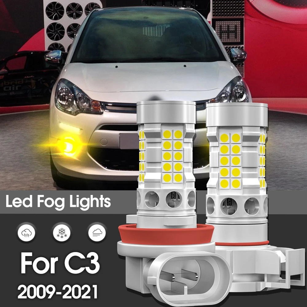 Canbus led nebels chein werfer lampe 2 stücke zubehör für citroen c3 picasso air cross 2009 2010 2011 2012 2013 2014 2015 2016 2017 2018