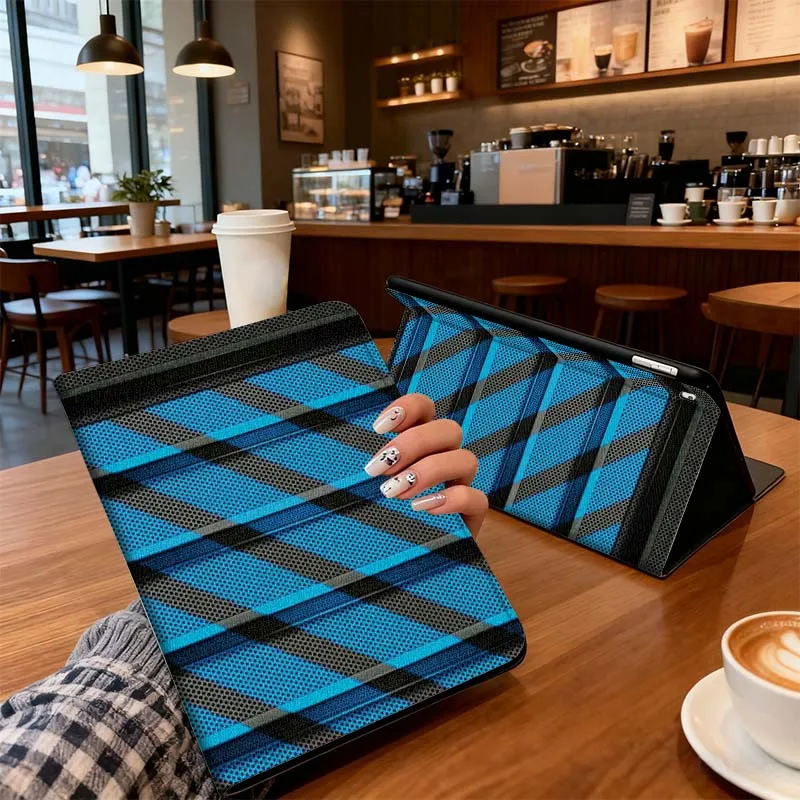 

Blue Stripe texture pattern For Xiaomi Redmi Mi Pad 2 4 5 6 6s 7 8 11 12.5 12.4 11.2 8.7 SE Pro Plus Max Cover Tablet Case