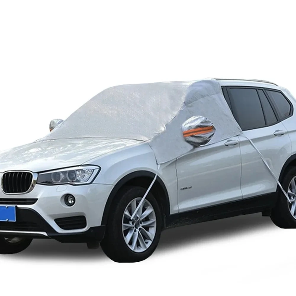 

Winter Thickening Car Windshield Cover Rear View Mirror Covers Outdoor Anti-frost Dustproof Heatproof Fit Sedan SUV Hatchback