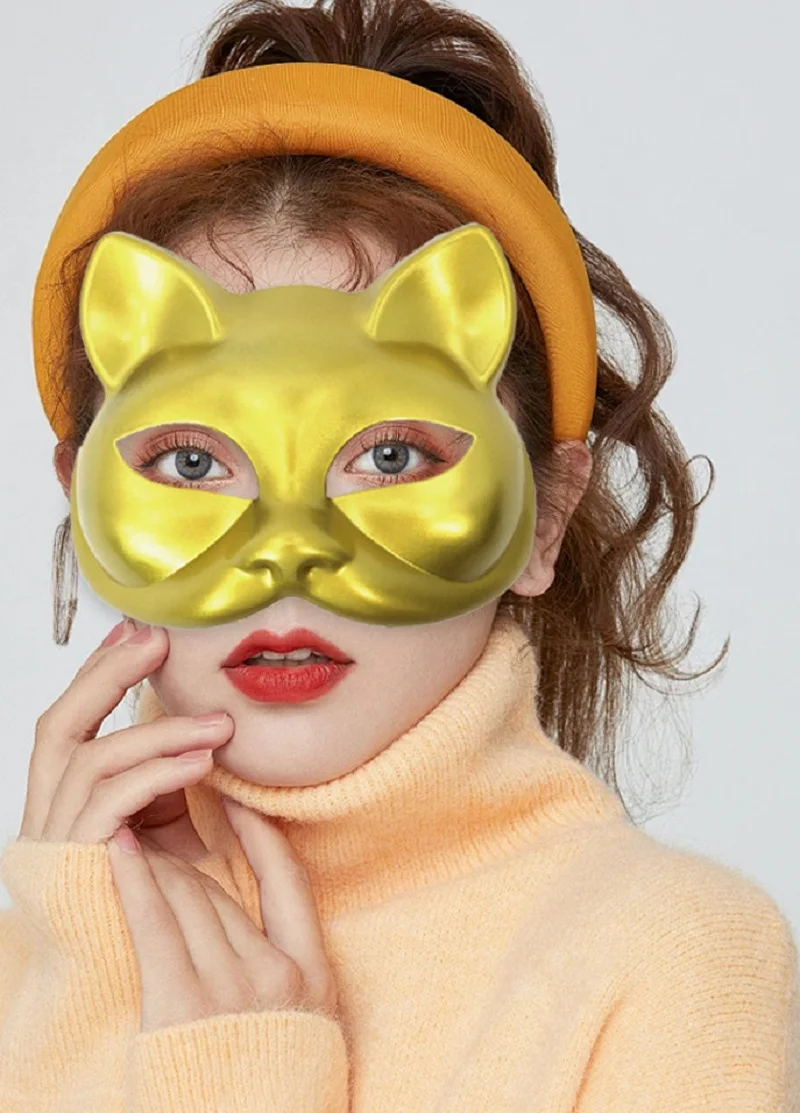 Máscara de media cara, máscara facial vintage, accesorio de disfraz, máscara ligera de Halloween para eventos temáticos, fiesta de baile, adultos/niños