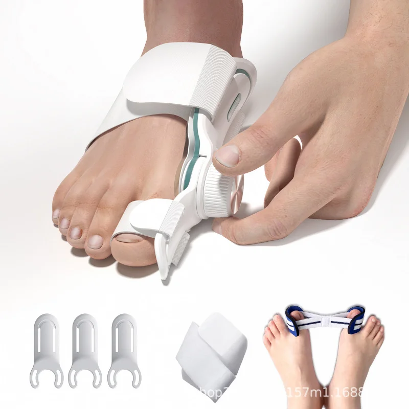 NewXHMen and Women3Plate Correction Thumb Valgus Orthosis Adjustable Split Toe