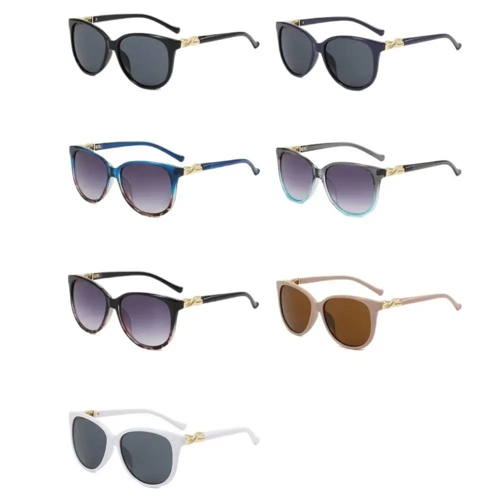 Classic Round Women Sunglasses Korean Style Oversized Sun Glasses Anti-UV V400 Shades Eyeglasses Travel