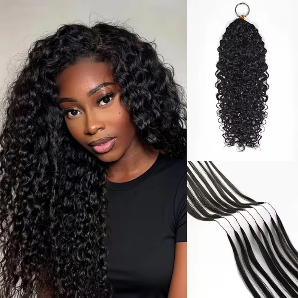 afro-kinky-burmese-curly-crochet-100-human-hair-knotless-pre-separated-crochet-feather-hair-extensions-invisible-curly