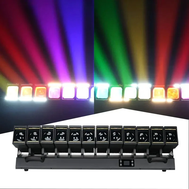 Hot Selling 60W LED 12pcs Moving Head Swing Beam Matrix Light Thousand Hand Guanyin Matrix Light Bar Color Changing Atmosphere