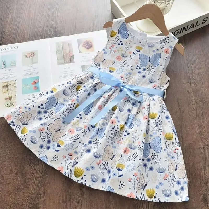 Bear Leader Floral Girls Dress Floral Kids Dresses Girls Princess Dress Children Clothes Girls Dress Casual Wear 3 7Y Vestido