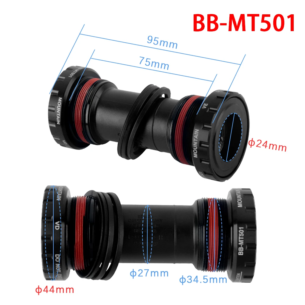 SHIMANO FC-MT510-1 1x8/9/10/11/12-Gang ​ ​ MTB 170/175mm WUZEI 96BCD 32/34/36/38/40T BSA-MT501/PA-MT500 Mountainbike-Kurbelgarnitur – Detail 12