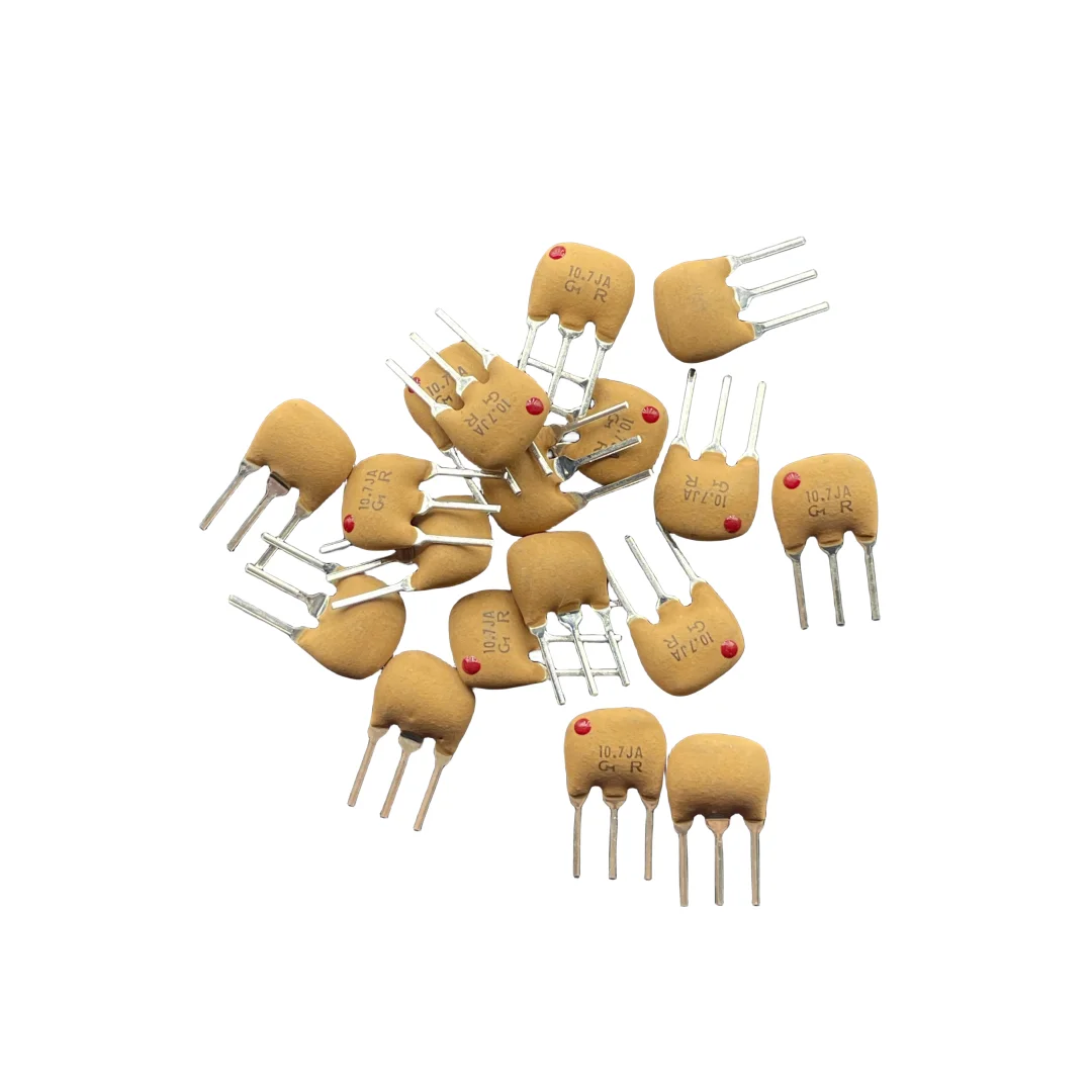 100PCS/ Murata ceramic filter SFELF10M7JAA0-B0 SFE10.7MJA-A 10.7M straight plug three feet