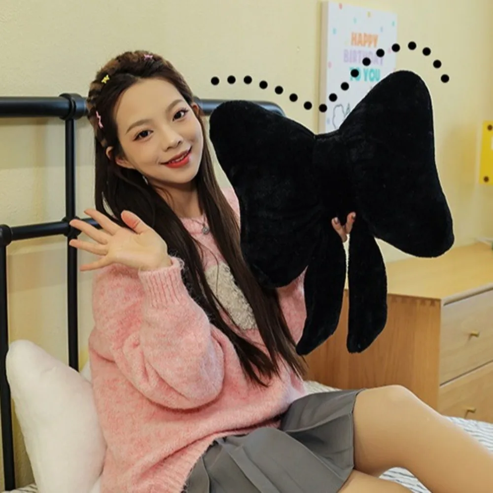 Neck Rest Pillow Plush Bow Pillow Cute Waist Support Bow Throw Pillows Soft Stuffed Stuffed Plush Toys Seat Ornaments