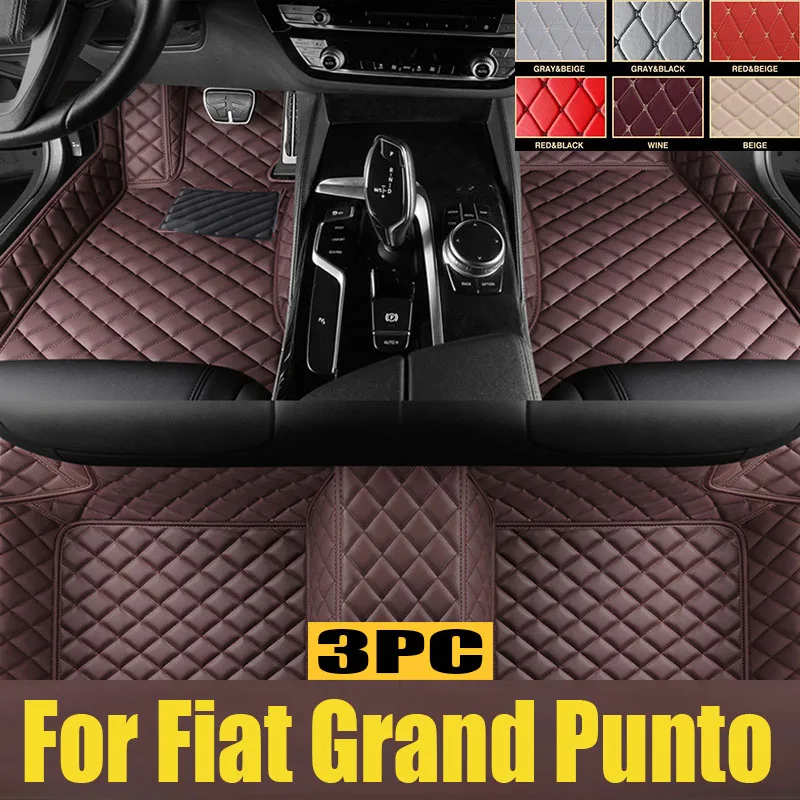 

Car Floor Mats For Fiat Grand Punto Project 199 2005~2009 3door Tapetes Para Carro Alfombrillas Coche Car Mats Car trunk mat