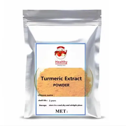 Natural Organic Turmeric Root Extract Powder 10:1 Ratio, Factory Sealed Packing, Botanical Raw Ingredient for Various Skincare