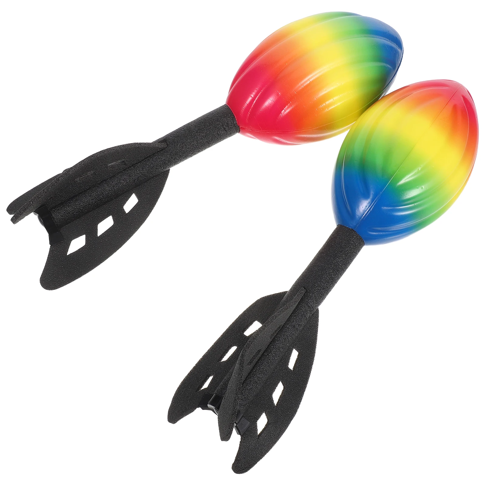 

2 Pcs Mass Ball Toys Kids Launcher Cool for Garden Rocket Bounce and Catch Handheld