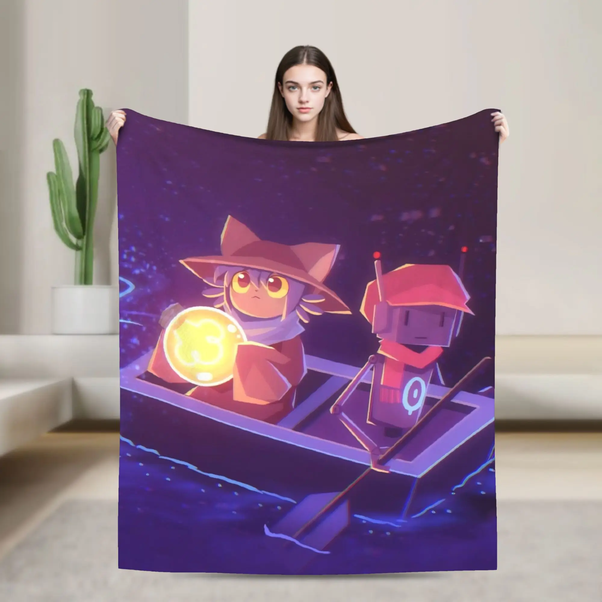 OneShots Niko Accessories Blanket Warm Cozy Fluffy  Throw Blankets for Bed 50x60 Inches Multi-size Throws And Blankets
