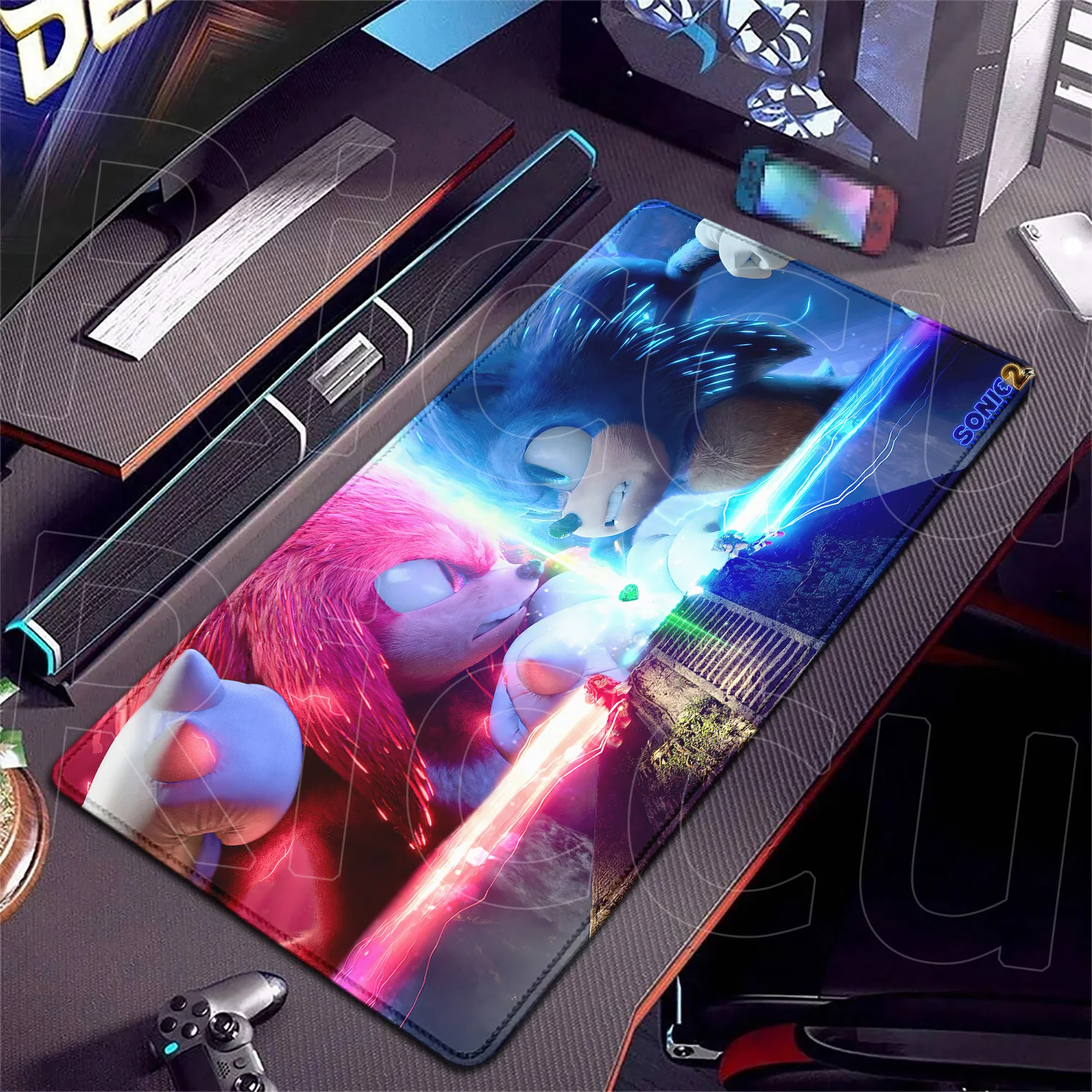 

HD Printing Kawaii Sonics The Hedgehogs Mouse pad XXL Large Locking Edge Non-slip Speed Keyboard Mats 900x400MM Computer Gamers
