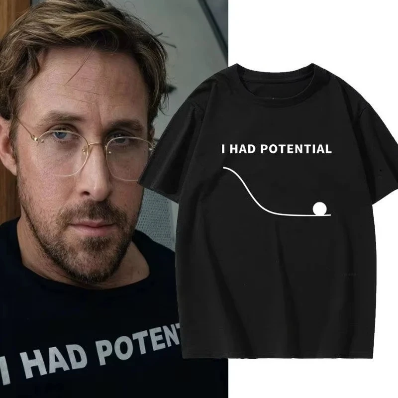 Image of Project Hail Mary „I Had Potential“ Ryland Grace Unisex-Shirt im gleichen Stil, 2026 Sommer, neue Mode, Damen-Vintage-T-Shirts