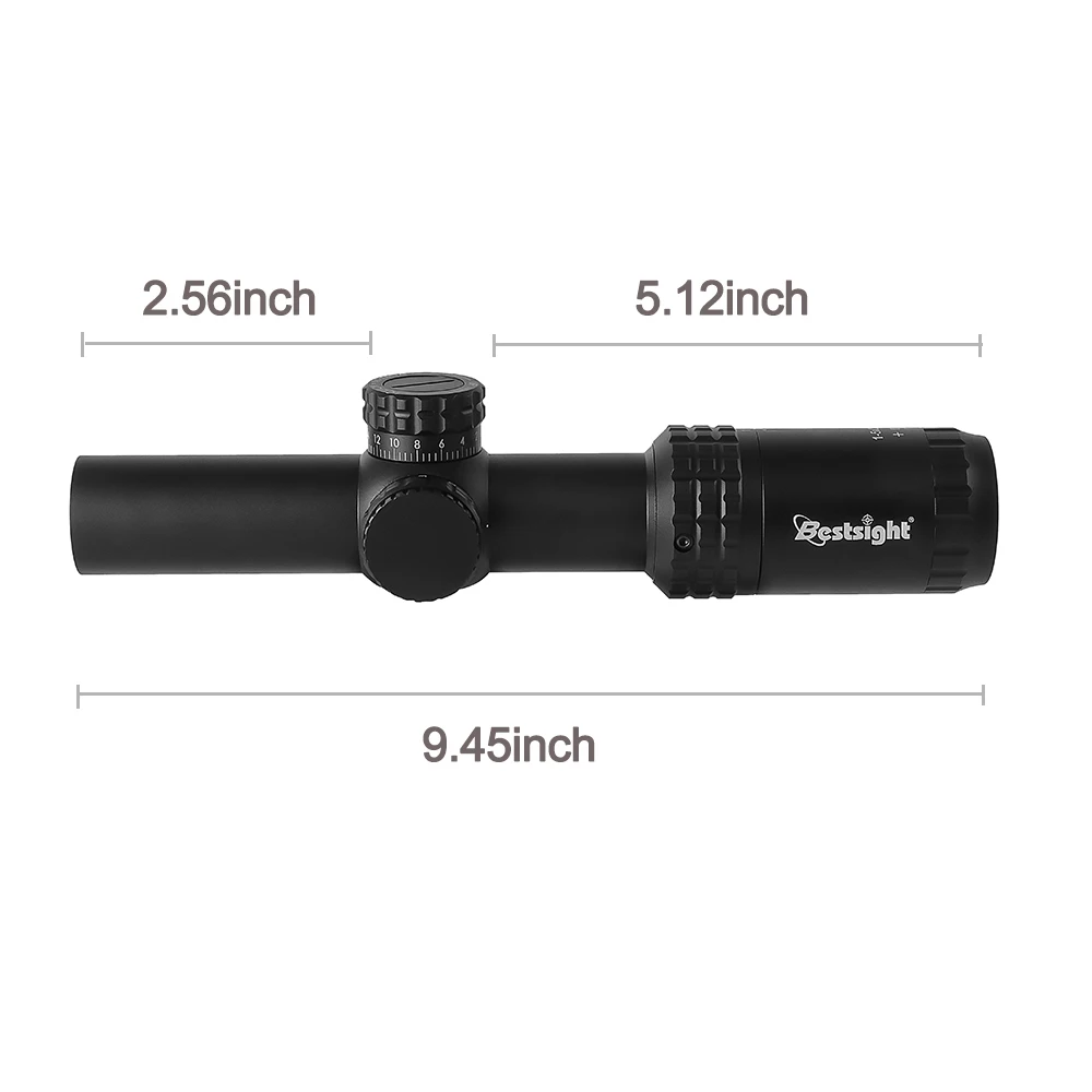 1-5x24 نطاق البندقية نطاق مدمج نطاقات الصيد البصر التكتيكي زاوية واسعة Riflescope