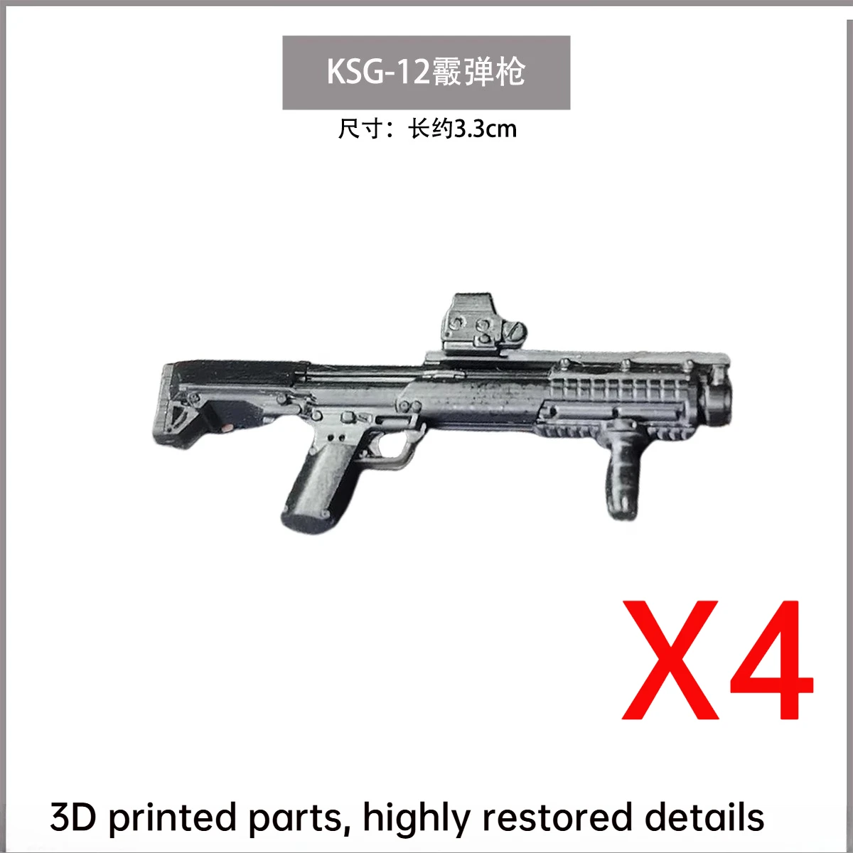 Militaire Soldaten Figuren Pistool Accessoires Bouwstenen Speciale Force 3D Afdrukken Machinepistool Geweer HK416 M4 Bricks Speelgoed N06