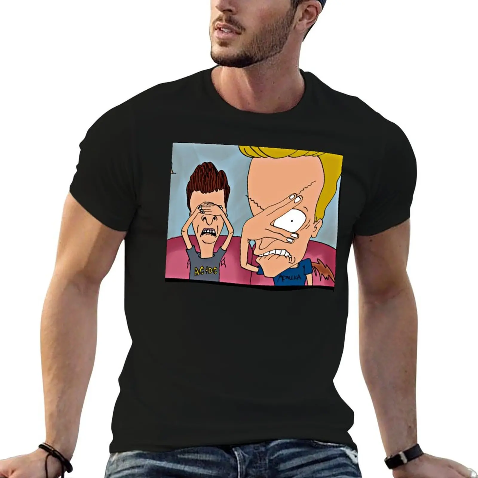 

t t t shirt cotton Butthead (1) shirts funny man and T-Shirt anime shirts men Beavis oversize 100%