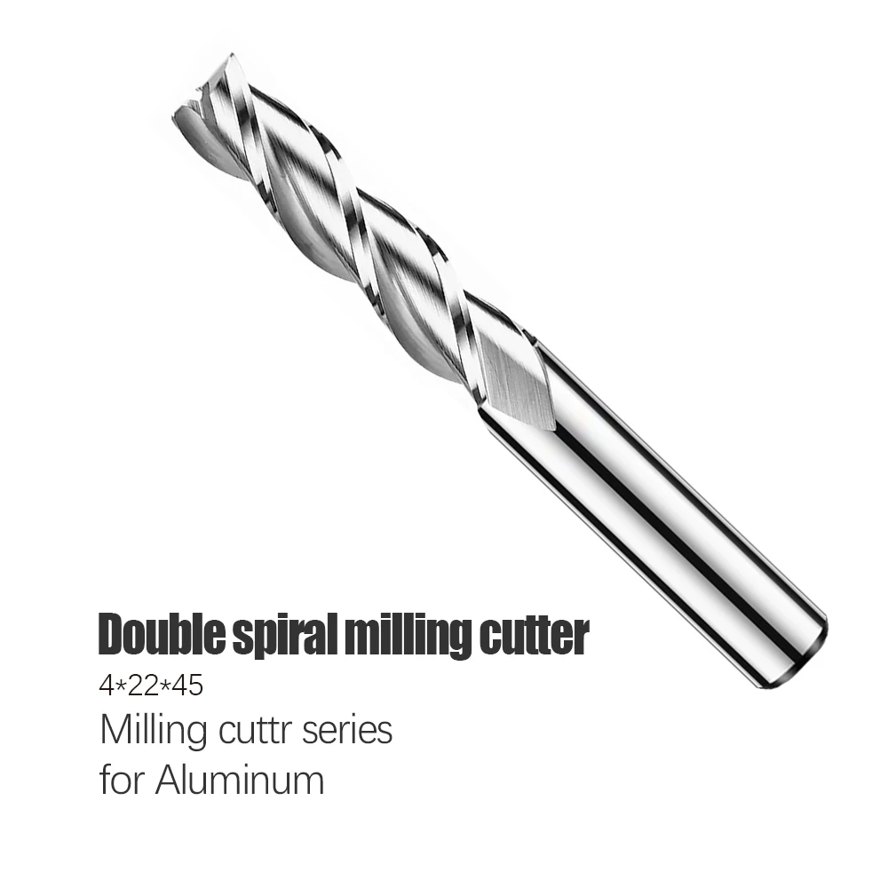 1pcs Cutting Aluminium wood Copper Processing CNC Router Tungsten Steel Sprial Bit 4mm Milling Cutter Carbide End Mill