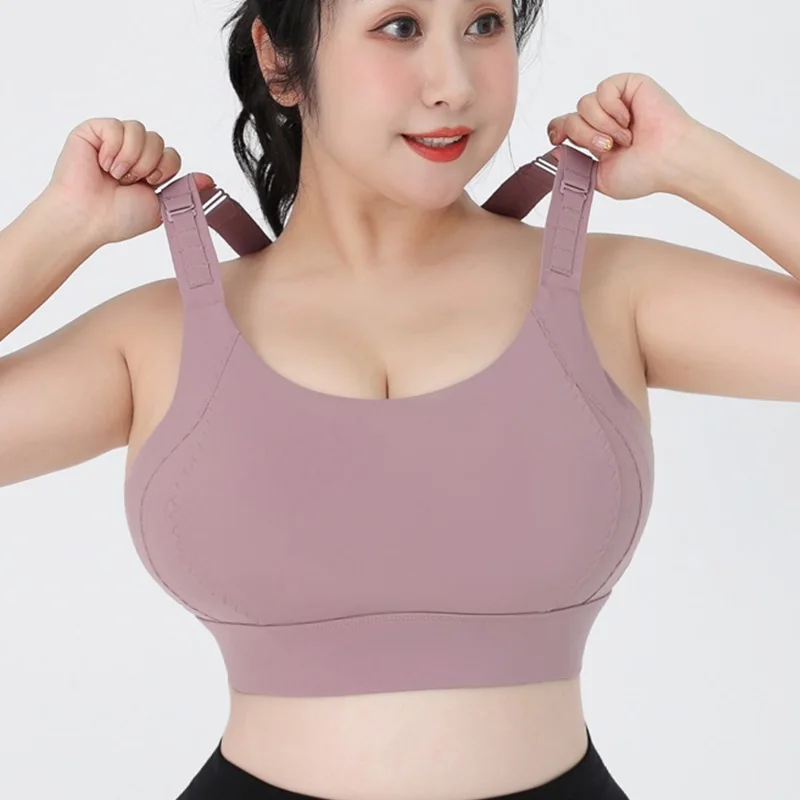 Cloud Hide Plus Size Sports Bra for Big Lady High Impact 5XL Shockproof Underwear Women Gym Fitness Yoga Tank Top Running Shirt