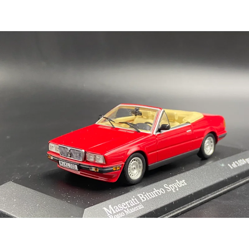 

Diecast Mini Cut 1/43 Scale Maserati Biturbo Spyder Convertible Red Alloy Car Model Collectible Toy Gift Souvenir Display