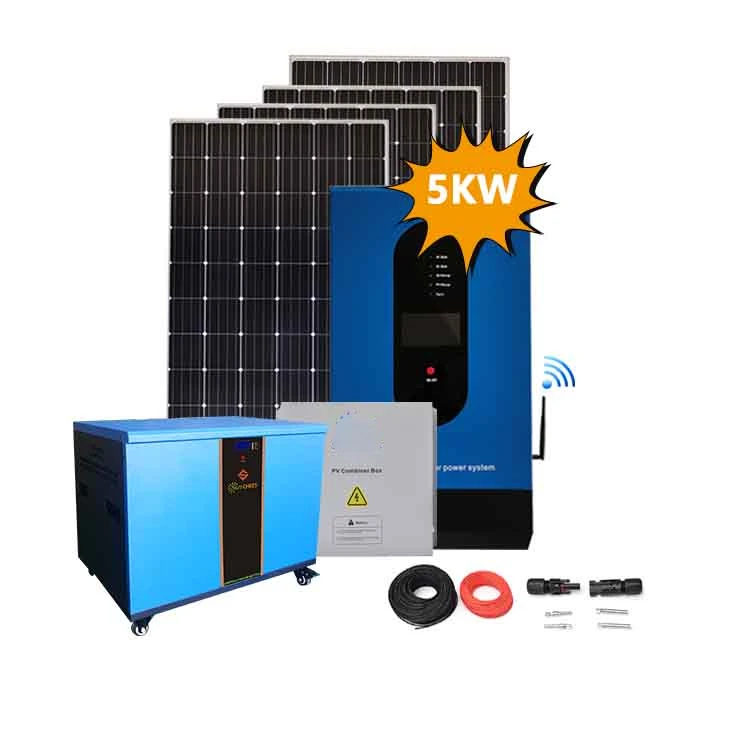 Complete Set 5 Kw Solar Panels Solar 5000 W Off Grid Solar System 5000 Watts Solar Energy Home System