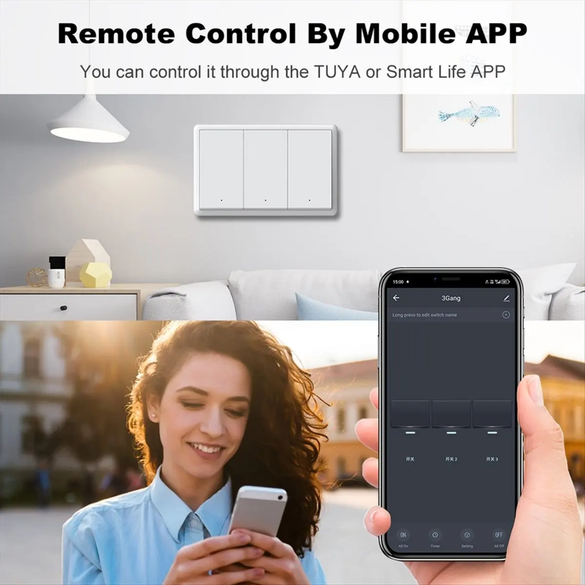 

Умный переключатель Tuya ZigBee, нейтральный провод, дополнительная интеллектуальная настенная кнопка США, выключатель света AC100-240V для 4Gang