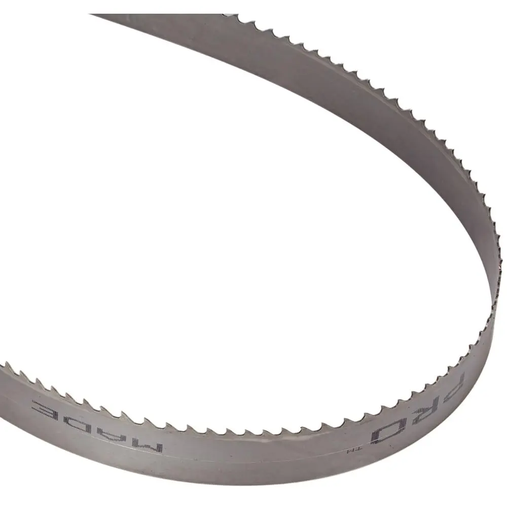 

Bimetallic Regular Tooth Raker Band Saw Blade, Positive Rake, 229 L, 2 W, 0.050 T, 3-4 TPI