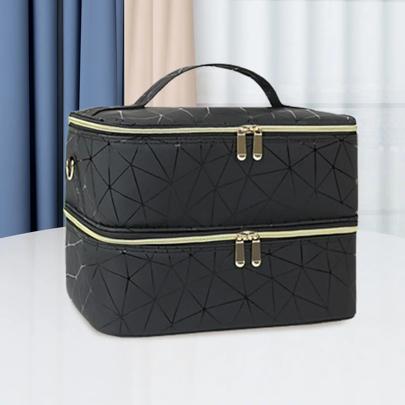 

Двухслойная сумка-органайзер для лака для ногтей, органайзер для инструментов, дорожная сумка для переноски