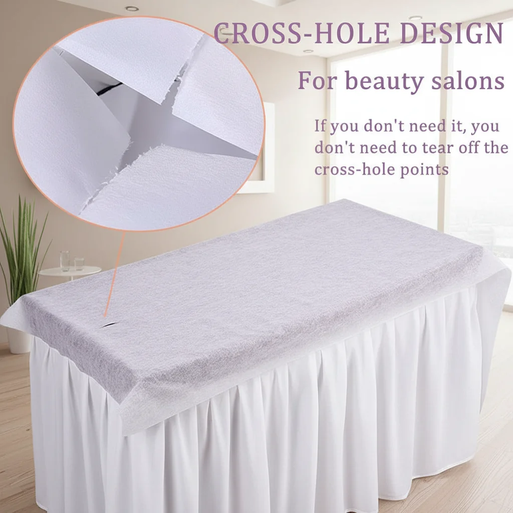 

50pcs/roll Massage Table Sheets Sets Disposable SPA Bed Sheets Non Woven Lash Bed Cover Tattoo Supply for Salon Use