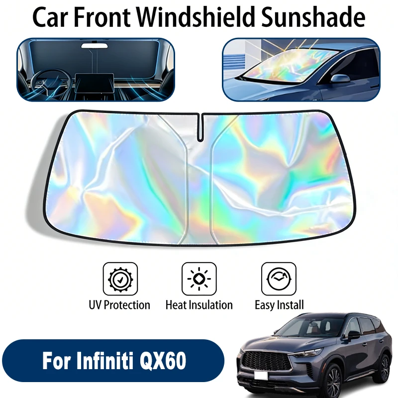 

Windshield Sun Shade For Infiniti QX60 Foldable UV Reflective Front Window Sun Protection Cover Accessories