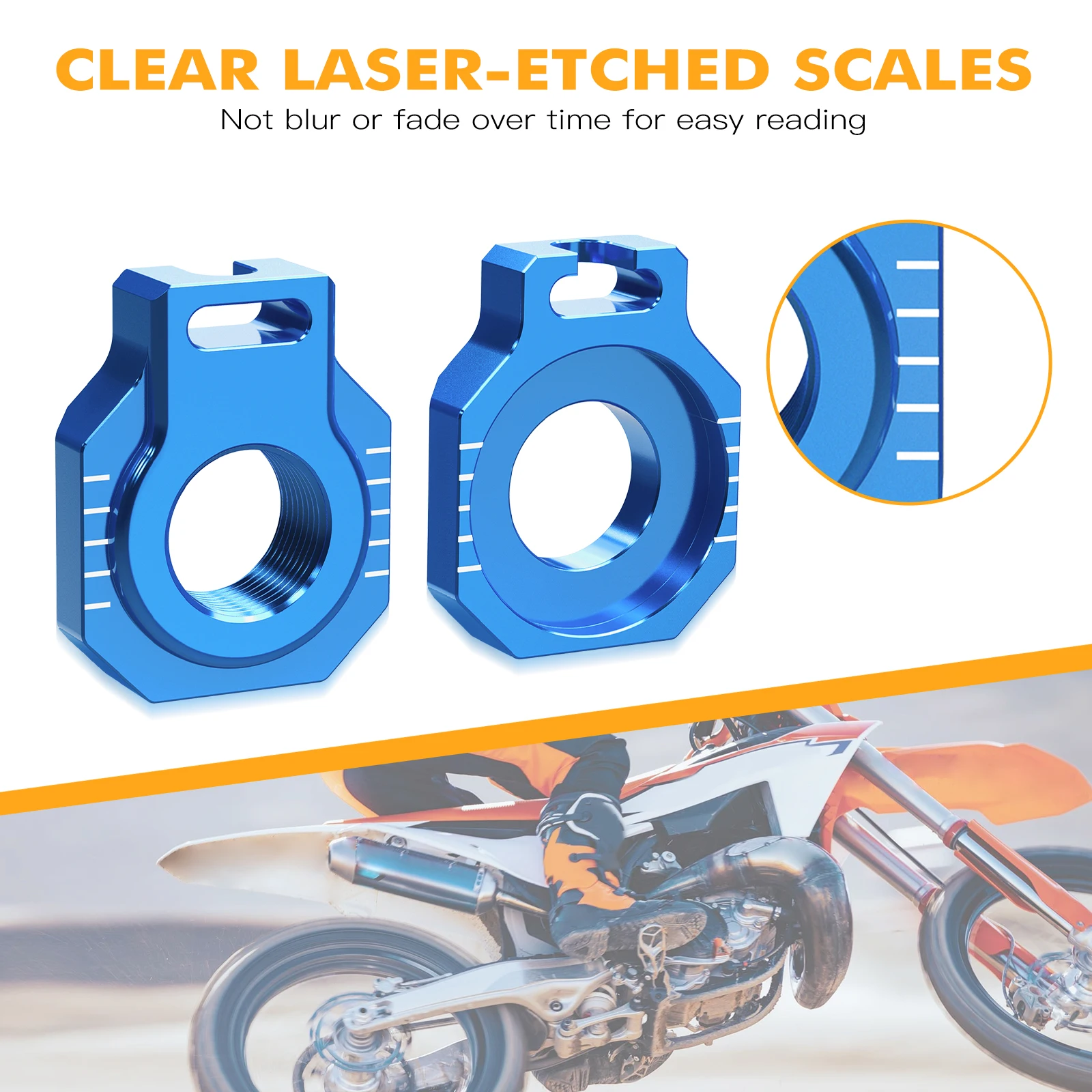 NICECNC para Husqvarna TE 300 2024 FE 250 FE 350 FE 450 501 motocicleta 22mm ajustador de cadena trasera bloque de eje TC FC TX FX 2023-2024