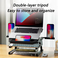 Table For Laptop Support Computer Desk Bracket Accessories Base Notebook Stand For Desk Height Adjustable With Storage Drawer