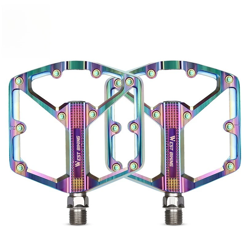

Mountain bike pedal chrome molybdenum steel shaft bicycle Peilin aluminum alloy
