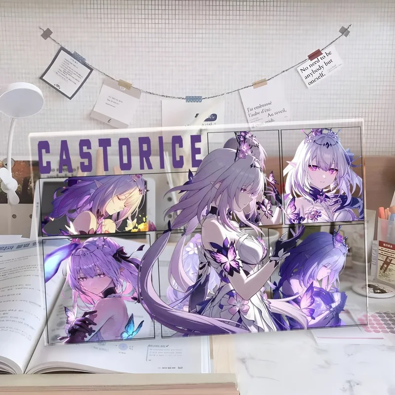 

Honkai: Star Rail Game Периферийные акриловые стоячие знаки Открытая крысса Высокая прозрачность Акриловое украшение для рабочего стола Подарок студенту