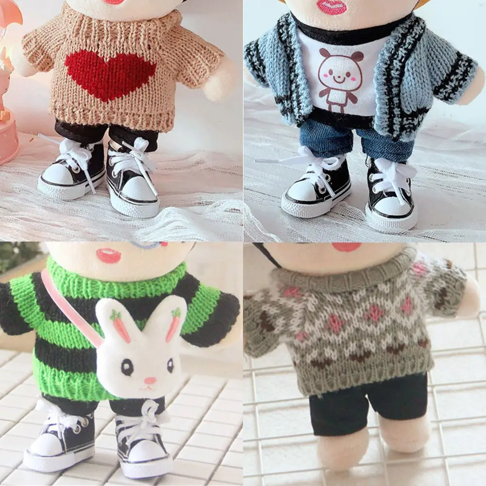 Cute Mini Home Decoration Birthday Gifts Animal Dolls Yellow Duck Kids Toys Plush Toy Clothes Dolls Accessories Sweater