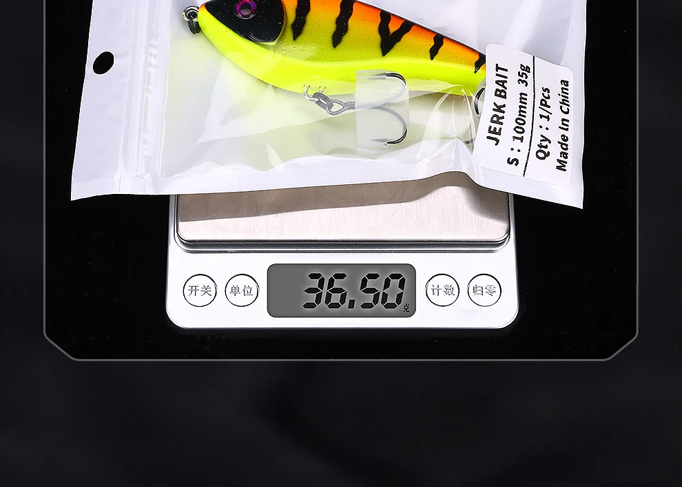 WEIHE 1 Stück Angelköder YANLONG B 10cm/35g Sinkender Harter Köder Angelköder – Detail 20