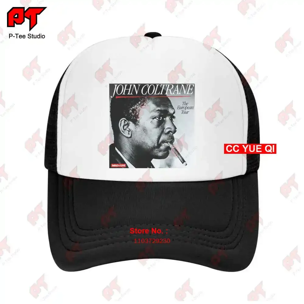 John Coltrane Smoke Breaks Jazz Bebop Saxophone Black Baseball Caps Truck Cap R08N