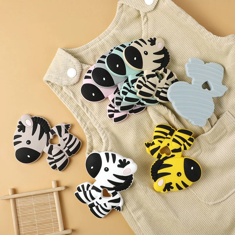 TYRY.H 1 pc Baby Animal Silicone Teethers Bird Bird  Zebra Koala Baby Teething Product Accessories For Pacifier Chains BPA Free